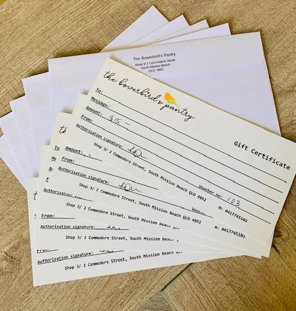 Client gift vouchers from Citrus Cleaning Services